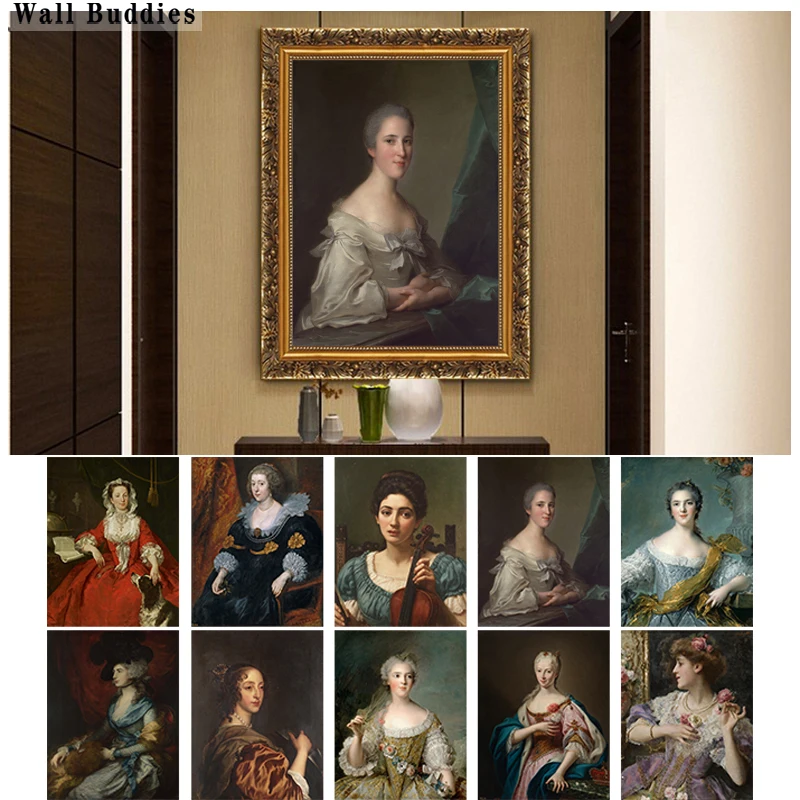 European Famous Classic Court Beauty Portrait Noble Lady Canvas Printing Poster Home Living Room Wall Luxury Art Decoration
European Famous Classic Court Beauty Portrait Noble Lady Canvas Printing Poster Home Living Room Wall Luxury Art Decoration