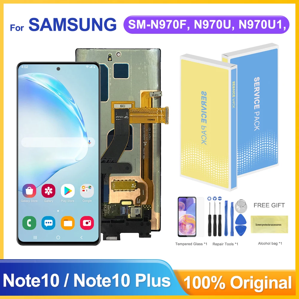 ЖК-дисплей Super AMOLED для Samsung Galaxy Note 10 Plus N975F, сенсорный экран с дигитайзером в сборе для Samsung Galaxy Note10
ЖК-дисплей Super AMOLED для Samsung Galaxy Note 10 Plus N975F, сенсорный экран с дигитайзером в сборе для Samsung Galaxy Note10
