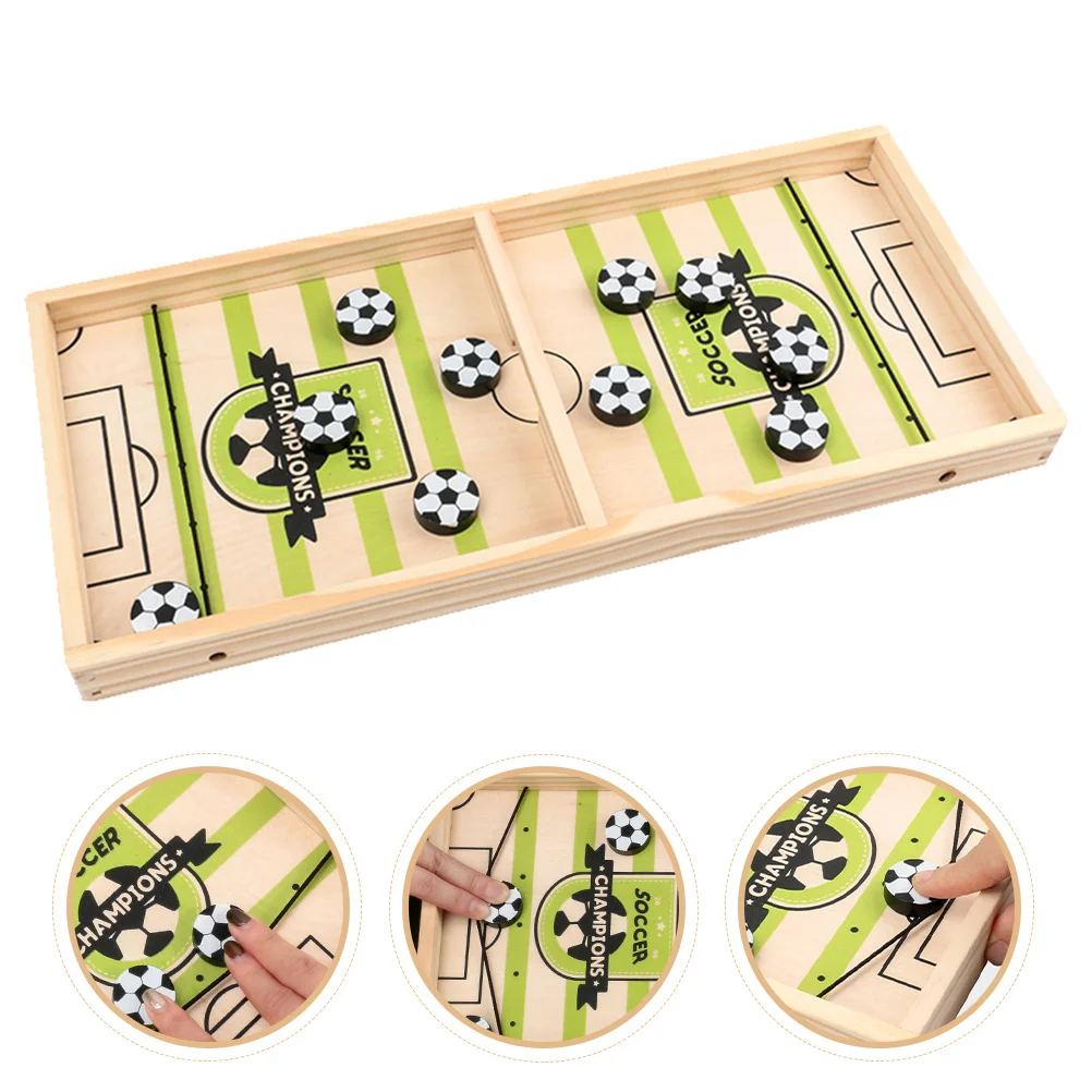 

Soccer Bouncing Chess Parent-child Toy Catapult Interactive Kids Ball Ejection Plaything Wooden Children Decompression Toys