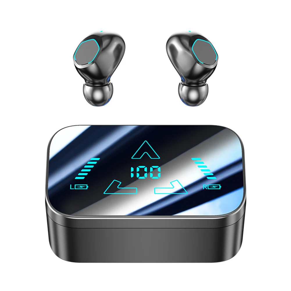 M48 Wireless Earbuds Ultra Long Playtime Headphones With Power Display Charging Case Sweatproof Earbuds For Sports Working 
M48 Wireless Earbuds Ultra Long Playtime Headphones With Power Display Charging Case Sweatproof Earbuds For Sports Working