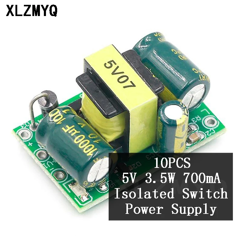 10PCS 5V 700mA 3.5W AC-DC Isolated Switch Power Supply Module AC 220V To 5V DC Buck Step-down Module 220C Turn 5V DIY Kit
10PCS 5V 700mA 3.5W AC-DC Isolated Switch Power Supply Module AC 220V To 5V DC Buck Step-down Module 220C Turn 5V DIY Kit