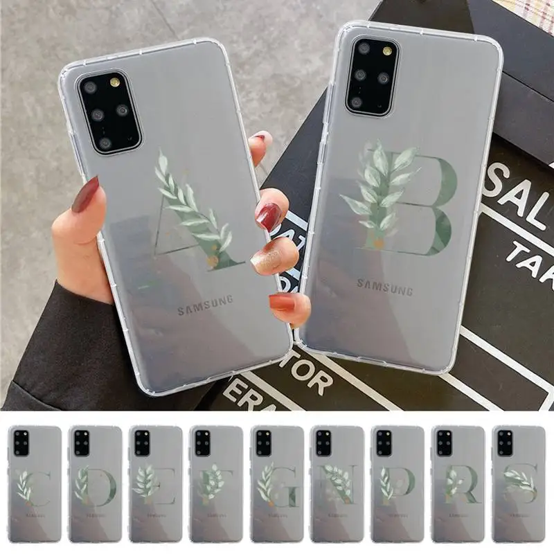 Initial Letter A Z Phone Case for Samsung A51 A52 A71 A12 for Redmi 7 9 9A for Huawei Honor8X 10i Clear Case
Initial Letter A Z Phone Case for Samsung A51 A52 A71 A12 for Redmi 7 9 9A for Huawei Honor8X 10i Clear Case