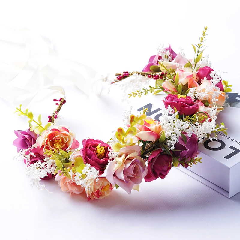 Adjustable Flower Crown Floral Headpiece Floral Crown Wedding Festivals Photo Props for Women Accessories
Adjustable Flower Crown Floral Headpiece Floral Crown Wedding Festivals Photo Props for Women Accessories