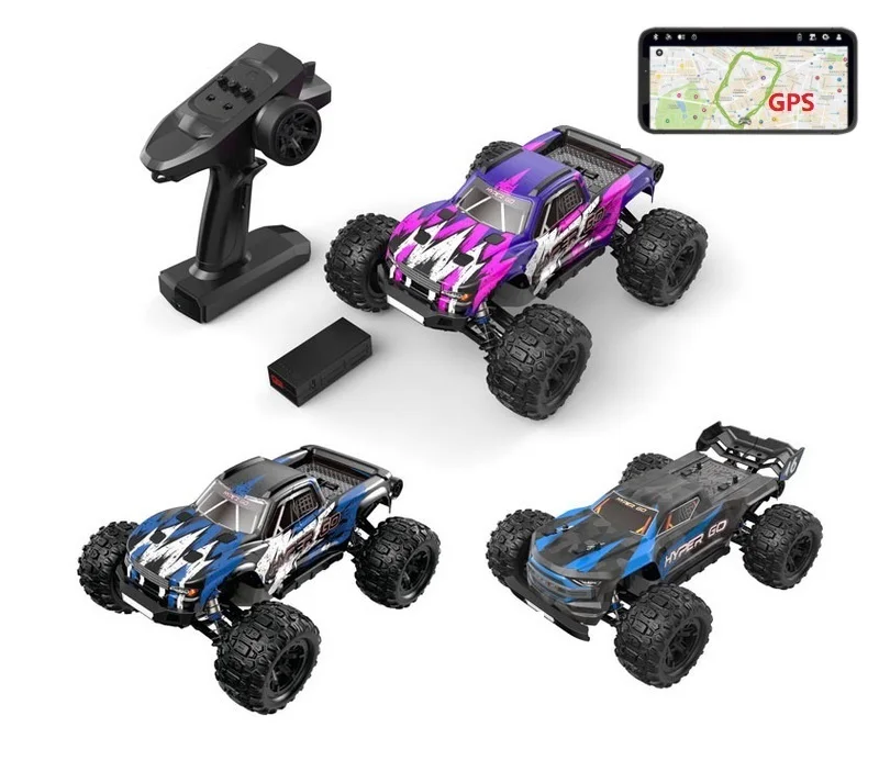 

MJX Hyper Go H16H H16E 4WD High Speed Electric Remote Control Off-roadTruck /RC Truggy With GPS Positioning Bluetooth 2S version