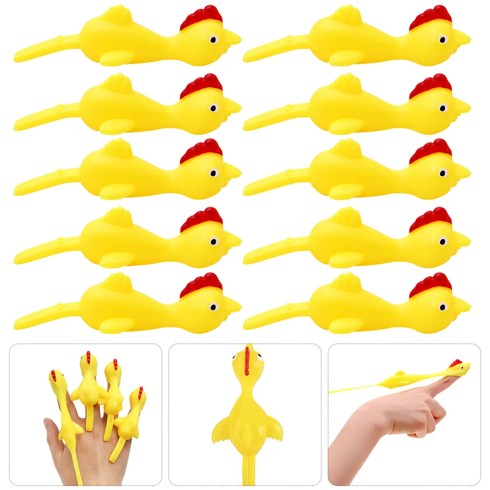 

30pcs Kids Slingshot Finger Toys Stretchable Funny Finger Slingshot Toys Creative Flying Games Playthings