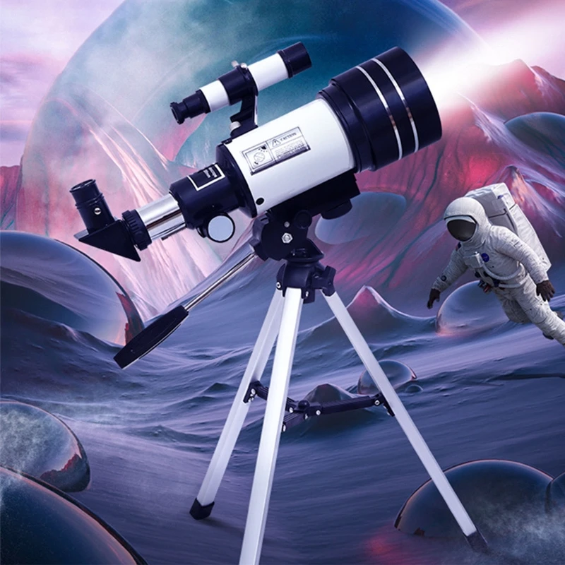 Refractive Space Astronomical Monocular Professional 150X Kids 300mm Focal Length for Astronomy
Refractive Space Astronomical Monocular Professional 150X Kids 300mm Focal Length for Astronomy