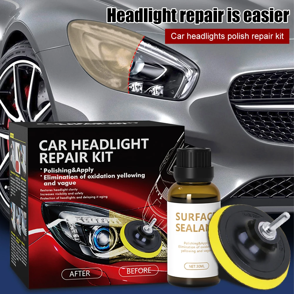 Car Headlight Assembly Restoration Polishing Kit with Repair Agent Sponge Polishing Buffing Pad Sandpaper Headlight Repair Set
Car Headlight Assembly Restoration Polishing Kit with Repair Agent Sponge Polishing Buffing Pad Sandpaper Headlight Repair Set