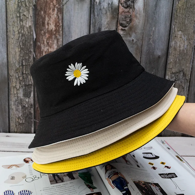 KPOP G Dragon Daisy Embroidery Double-sided Fisherman Hat Flat Hat Sunshade Hat for All Seasons Travel Essentials for Family
KPOP G Dragon Daisy Embroidery Double-sided Fisherman Hat Flat Hat Sunshade Hat for All Seasons Travel Essentials for Family
