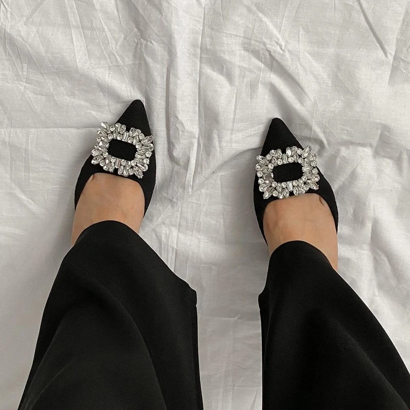 2023 Summer Crystal Square Buckles Women Sandals Chic Pointed Toe Kitten Heels Shoes Woman Slingbacks Mules Ladies Office Shoes
2023 Summer Crystal Square Buckles Women Sandals Chic Pointed Toe Kitten Heels Shoes Woman Slingbacks Mules Ladies Office Shoes