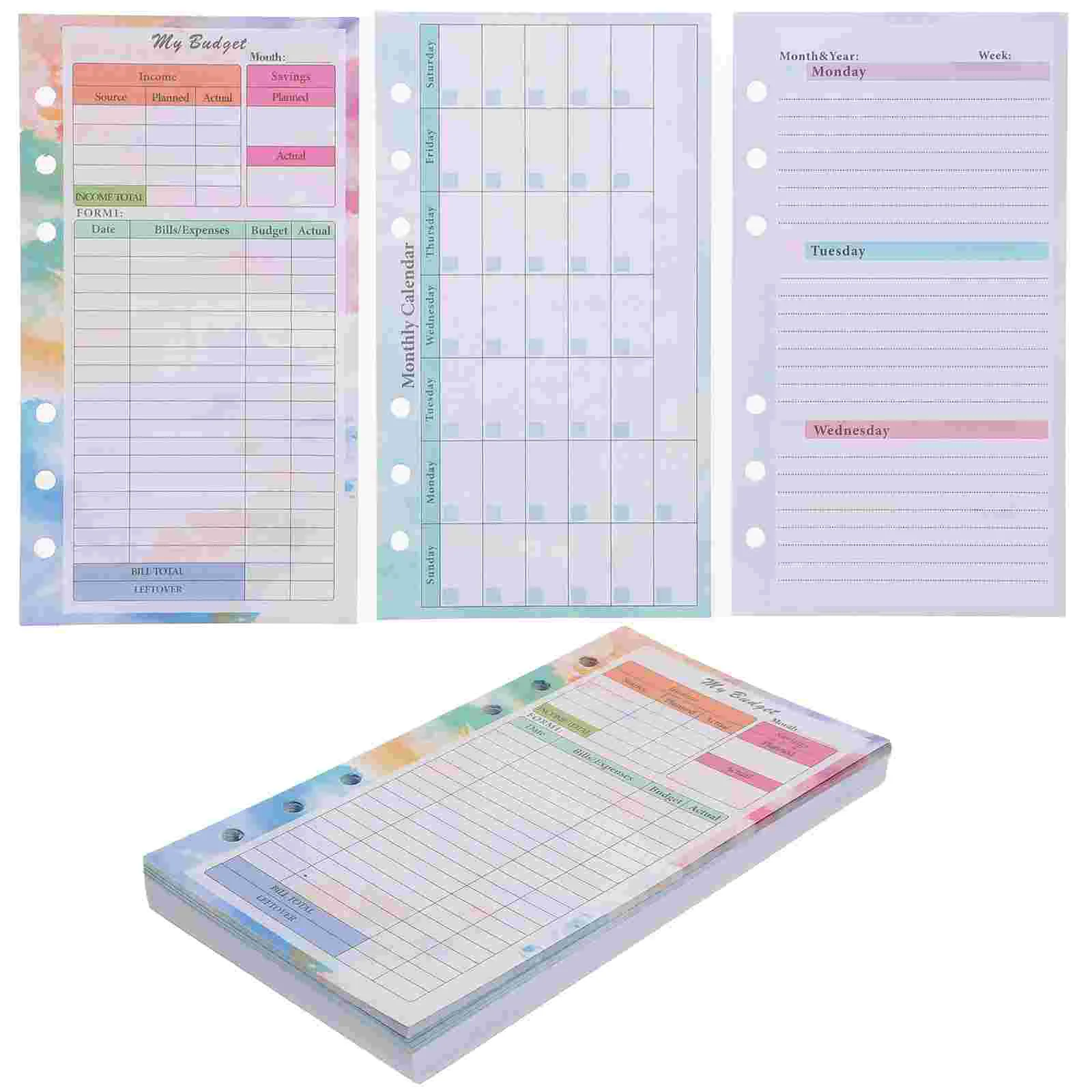 

Bulk Notebooks Budget Refills Plan Expense Tracking Papers Planning Hand Account Money Recording Notepad Decorative Portable