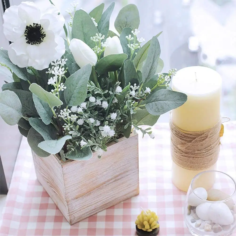 1 Sprig Artificial Greenery Stems Simulation Eucalyptus Pointed Leaf Cuttings Wedding Holiday DIY Flower Arrangement Decoration
1 Sprig Artificial Greenery Stems Simulation Eucalyptus Pointed Leaf Cuttings Wedding Holiday DIY Flower Arrangement Decoration