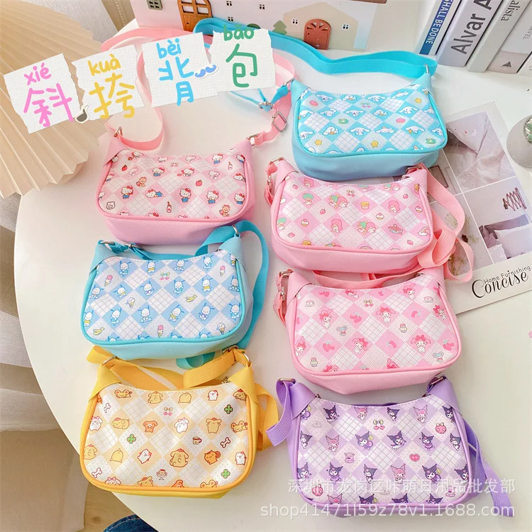 Kawaii Sanrio Bag PU Cinnamoroll My Melody Kuromi Soft Handbag Shoulder Bag Anime Hello Kittys Backpack Girls Children Gifts 
Kawaii Sanrio Bag PU Cinnamoroll My Melody Kuromi Soft Handbag Shoulder Bag Anime Hello Kittys Backpack Girls Children Gifts