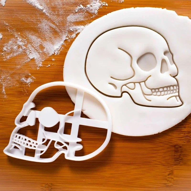 Skull Shape Cookie Cutters 3D Cartoon Pressable Biscuit Mold Cookie Stamp for Halloween Kitchen Baking Pastry Bakeware
Skull Shape Cookie Cutters 3D Cartoon Pressable Biscuit Mold Cookie Stamp for Halloween Kitchen Baking Pastry Bakeware