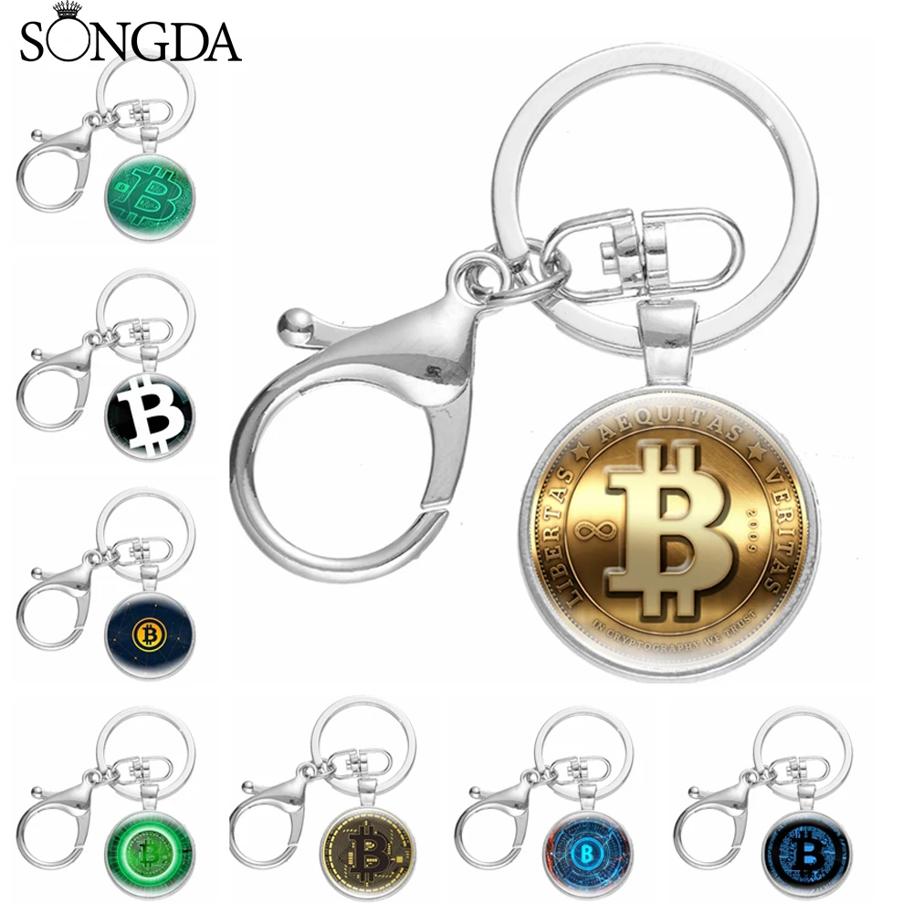 2022 Fashion Bitcoin Design Keychain Cryptocurrency Bitcoin Theme Glass Dome Lobster Clasp Buckle Key Chain Men Women Jewelry
2022 Fashion Bitcoin Design Keychain Cryptocurrency Bitcoin Theme Glass Dome Lobster Clasp Buckle Key Chain Men Women Jewelry