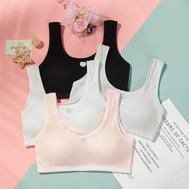Girls underwear middle school students 12-15 years old development period girls cotton vest girls bra
Girls underwear middle school students 12-15 years old development period girls cotton vest girls bra
