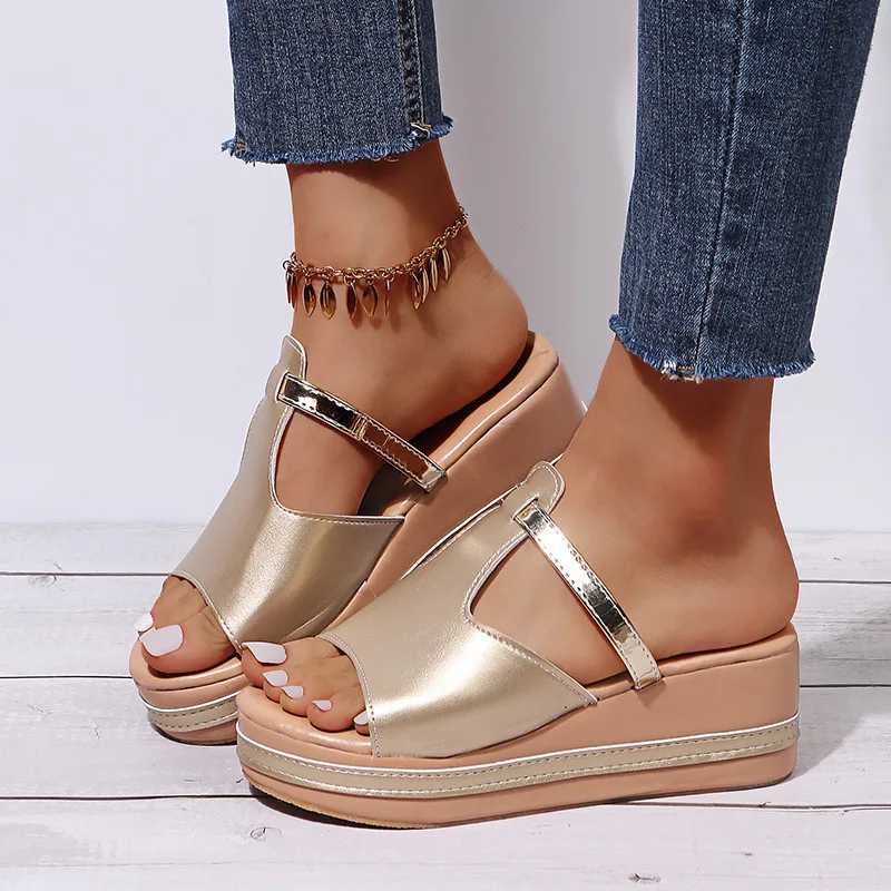 New Ladies Wedge Sandals 2022 Fashion Platform Women Slippers Casual Women Beach Shoes Open Toe Shoes Sandalias De Tacon Adult
New Ladies Wedge Sandals 2022 Fashion Platform Women Slippers Casual Women Beach Shoes Open Toe Shoes Sandalias De Tacon Adult