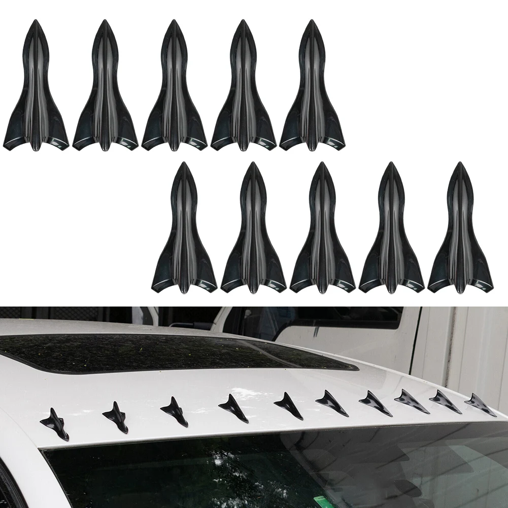 10pcs Universal Car Roof Fins Can Effectively Reduce Airflow Noise And Make Driving Quieter Black Fin Diffuser Vortex Generator
10pcs Universal Car Roof Fins Can Effectively Reduce Airflow Noise And Make Driving Quieter Black Fin Diffuser Vortex Generator