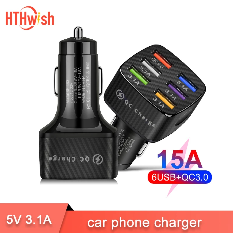 5V 3.1A cigarette lighter in the car usb charger car 6 Port car phone charger For iphone 12 mini samsung s21 ultra oneplus 9 pro
5V 3.1A cigarette lighter in the car usb charger car 6 Port car phone charger For iphone 12 mini samsung s21 ultra oneplus 9 pro
