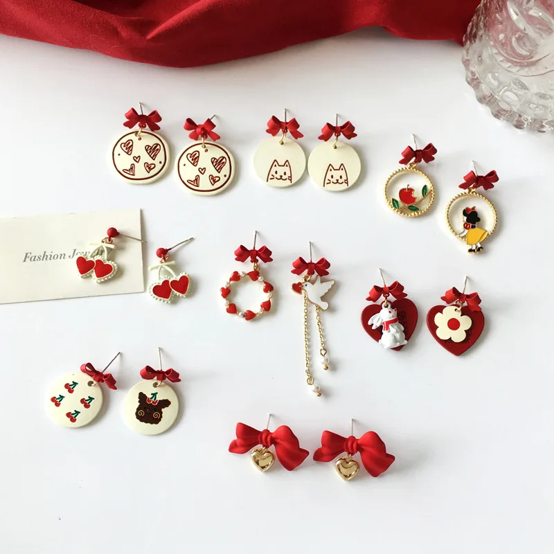 S925 Silver Needle Women's Earring Cute Wind Small Animal Series Sweet Fashion Personality Small Girly Ear Studs Student Jewelry
S925 Silver Needle Women's Earring Cute Wind Small Animal Series Sweet Fashion Personality Small Girly Ear Studs Student Jewelry