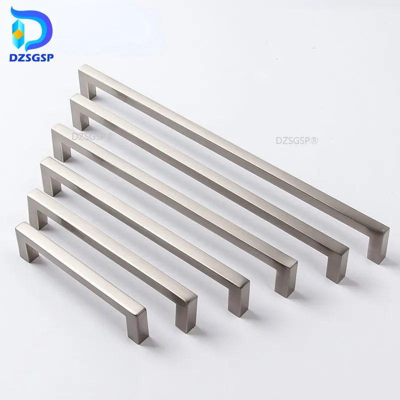 Square Handles for Cabinets and Drawers Dressing Table Stainless Steel Kitchen Pull Silver Black European Style Home Furniture 
Square Handles for Cabinets and Drawers Dressing Table Stainless Steel Kitchen Pull Silver Black European Style Home Furniture