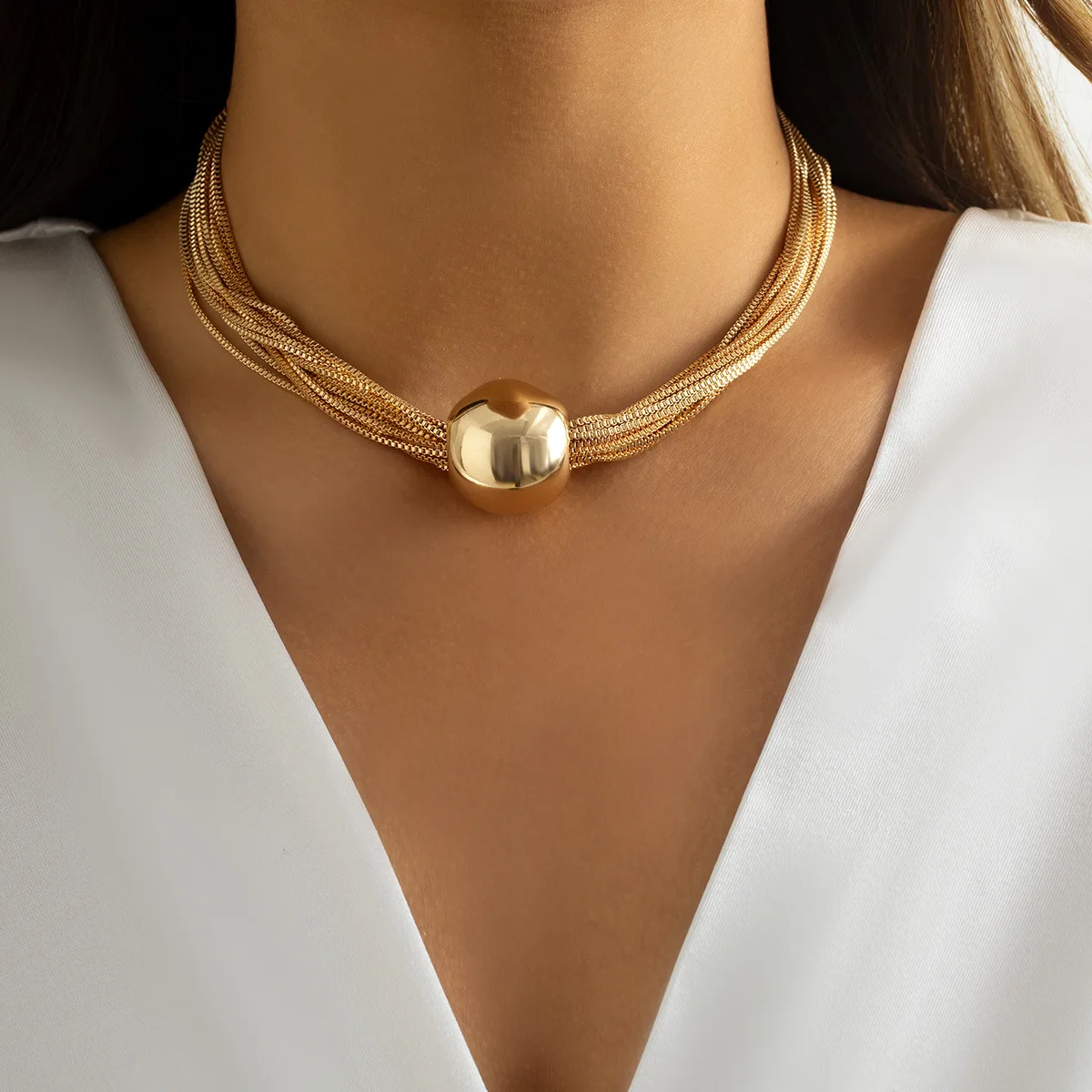Exaggerated Chunky Chain Necklace for Women Big Gold Silver Color Short Choker Necklaces Neck 2022 Fashion Boho Jewelry
Exaggerated Chunky Chain Necklace for Women Big Gold Silver Color Short Choker Necklaces Neck 2022 Fashion Boho Jewelry