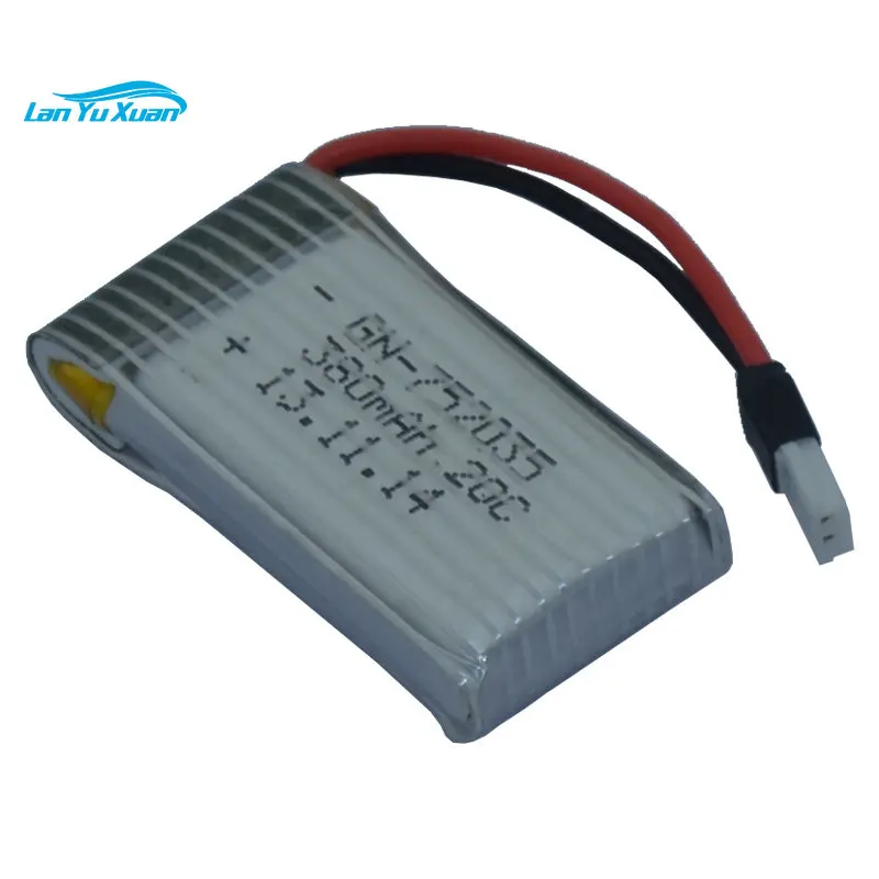 Микро модель Quadcopter батарея 752035 3,7 V 380mAh 20C высокая скорость игрушки литиевая батарея
Микро модель Quadcopter батарея 752035 3,7 V 380mAh 20C высокая скорость игрушки литиевая батарея