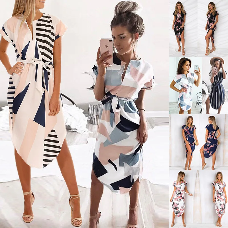 Sexy V-neck square print mid-length dress for Spring/summer 2022 dresses for women
Sexy V-neck square print mid-length dress for Spring/summer 2022 dresses for women