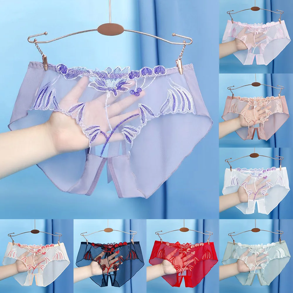 Sexy Briefs Crotch Opening Women's Panties Lingerie Lace Mesh G-string Thong Floral Temptation Underwear Erotic Panties
Sexy Briefs Crotch Opening Women's Panties Lingerie Lace Mesh G-string Thong Floral Temptation Underwear Erotic Panties