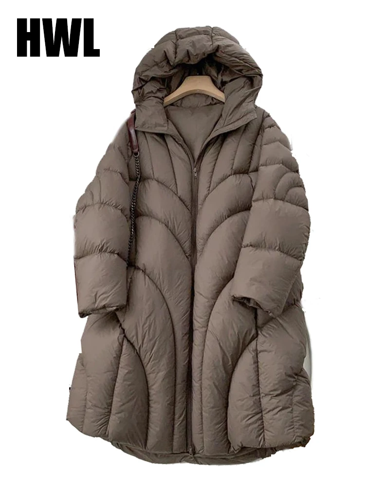 Women's Lightweight Long Hooded Thickened Down Jacket Women's Loose Luxury Fashion Over the Knee Snow Winter Coat
Women's Lightweight Long Hooded Thickened Down Jacket Women's Loose Luxury Fashion Over the Knee Snow Winter Coat