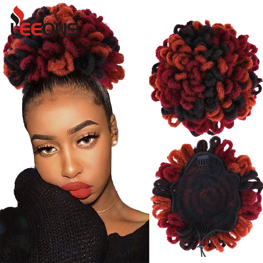 Synthetic Dreadlock Bun Afro Puff Drawstring Ponytail Faux Locs Hair Bun Ponytail Hairpieces Clip In Hair Extentions For Women
Synthetic Dreadlock Bun Afro Puff Drawstring Ponytail Faux Locs Hair Bun Ponytail Hairpieces Clip In Hair Extentions For Women