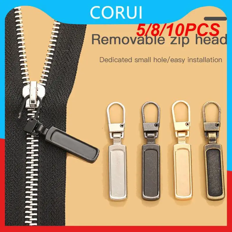5/8/10PCS Metal Zipper Pullers Wear-resistant Zipper Head Environmental Reusable Zippers Buckle Detachable Instant Zipper Slider
5/8/10PCS Metal Zipper Pullers Wear-resistant Zipper Head Environmental Reusable Zippers Buckle Detachable Instant Zipper Slider