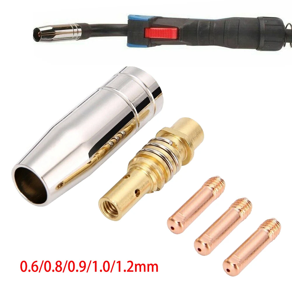 5pcs Welder Nozzle Part Kit 0.6/0.8/0.9/1.0/1.2mm 15AK Conductive Tip Nozzles Contact Tips For MIG Welding Torch Welding
5pcs Welder Nozzle Part Kit 0.6/0.8/0.9/1.0/1.2mm 15AK Conductive Tip Nozzles Contact Tips For MIG Welding Torch Welding