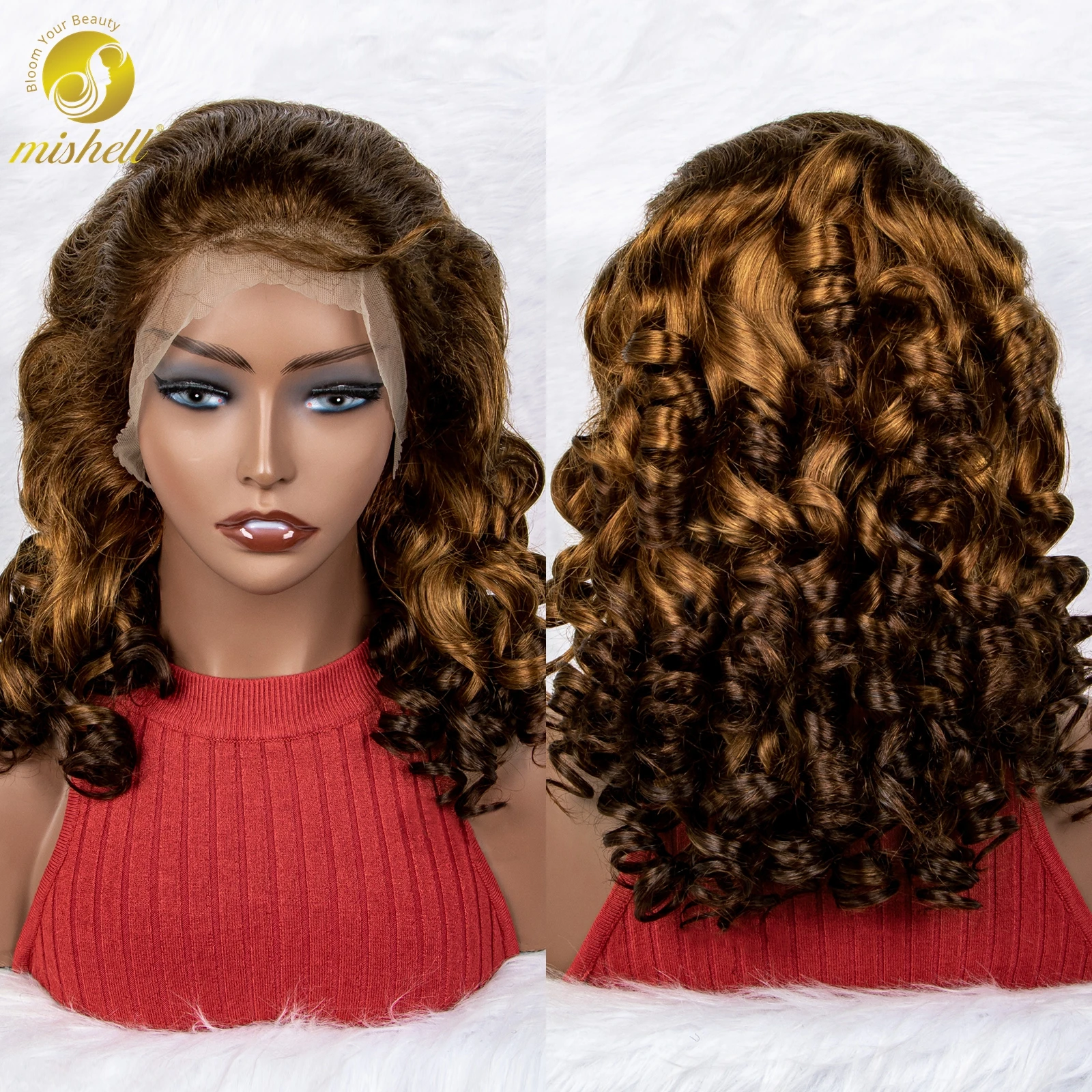 MISHELL Colored Loose Wavy Wave Lace Wig 13x4 Lace Front Human Hair Wig Pre Plucked with Baby Hair Brazilian Remy Hair for Women
MISHELL Colored Loose Wavy Wave Lace Wig 13x4 Lace Front Human Hair Wig Pre Plucked with Baby Hair Brazilian Remy Hair for Women
