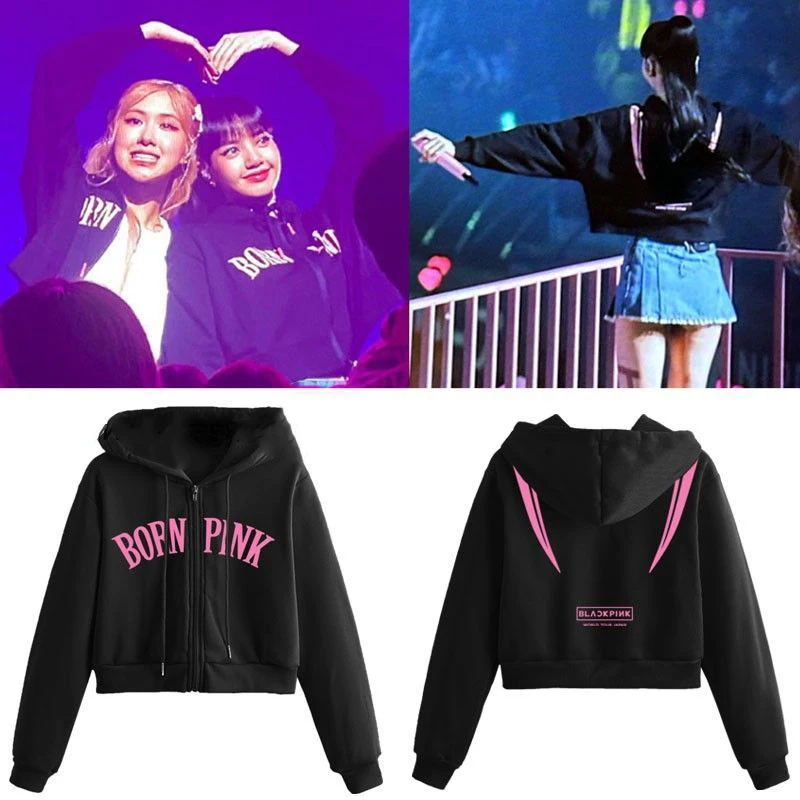 2023 New In Black Pink Zipper Sweatshirts Women's Zip Up Hoodie Kpop Streetwear Women Hooded Fashion Y2k Tops BORN PINK Jacket
2023 New In Black Pink Zipper Sweatshirts Women's Zip Up Hoodie Kpop Streetwear Women Hooded Fashion Y2k Tops BORN PINK Jacket