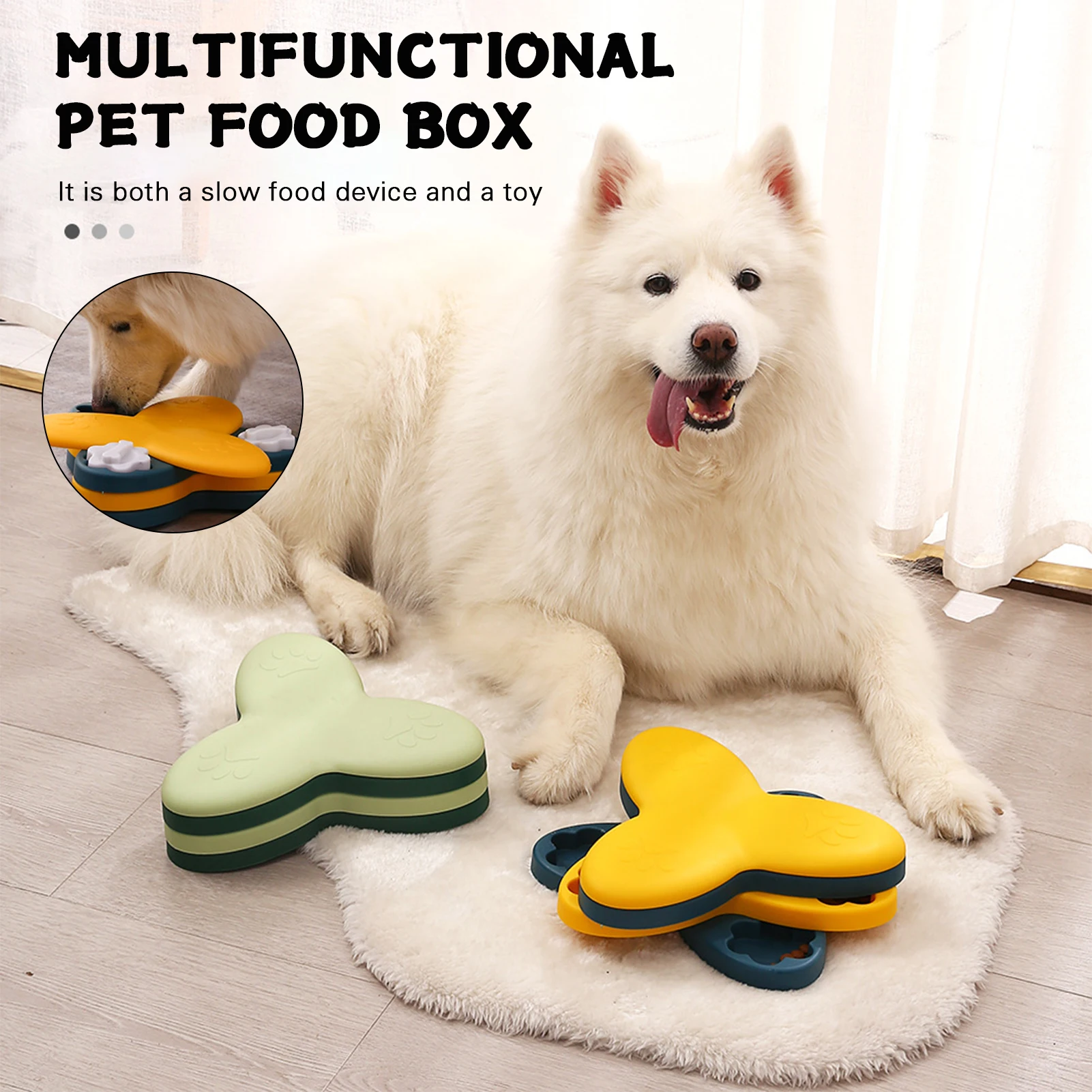 Multifunctional Spinning Dog Bowl Creative Pet Sniffing Training Feeder Four-Layer Interactive Puzzle Toy Large Small Dogs CLH@8
Multifunctional Spinning Dog Bowl Creative Pet Sniffing Training Feeder Four-Layer Interactive Puzzle Toy Large Small Dogs CLH@8