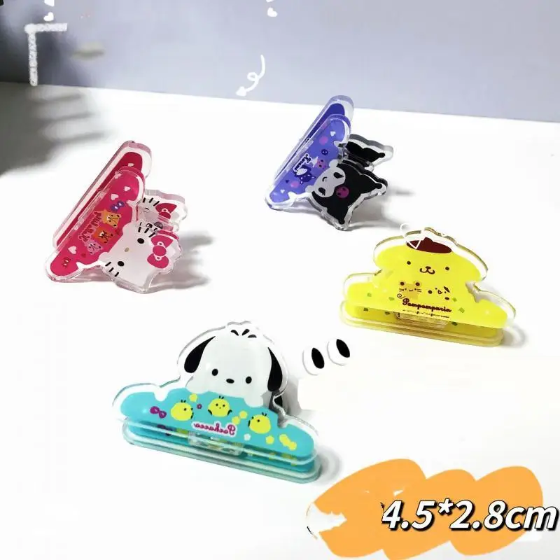 Sanrioed Anime Pochacco Kuromi Hellokittys Kawaii Cute Cartoon Multifunction Test Paper Clip Snack Clip Double-Sided Note Holder
Sanrioed Anime Pochacco Kuromi Hellokittys Kawaii Cute Cartoon Multifunction Test Paper Clip Snack Clip Double-Sided Note Holder