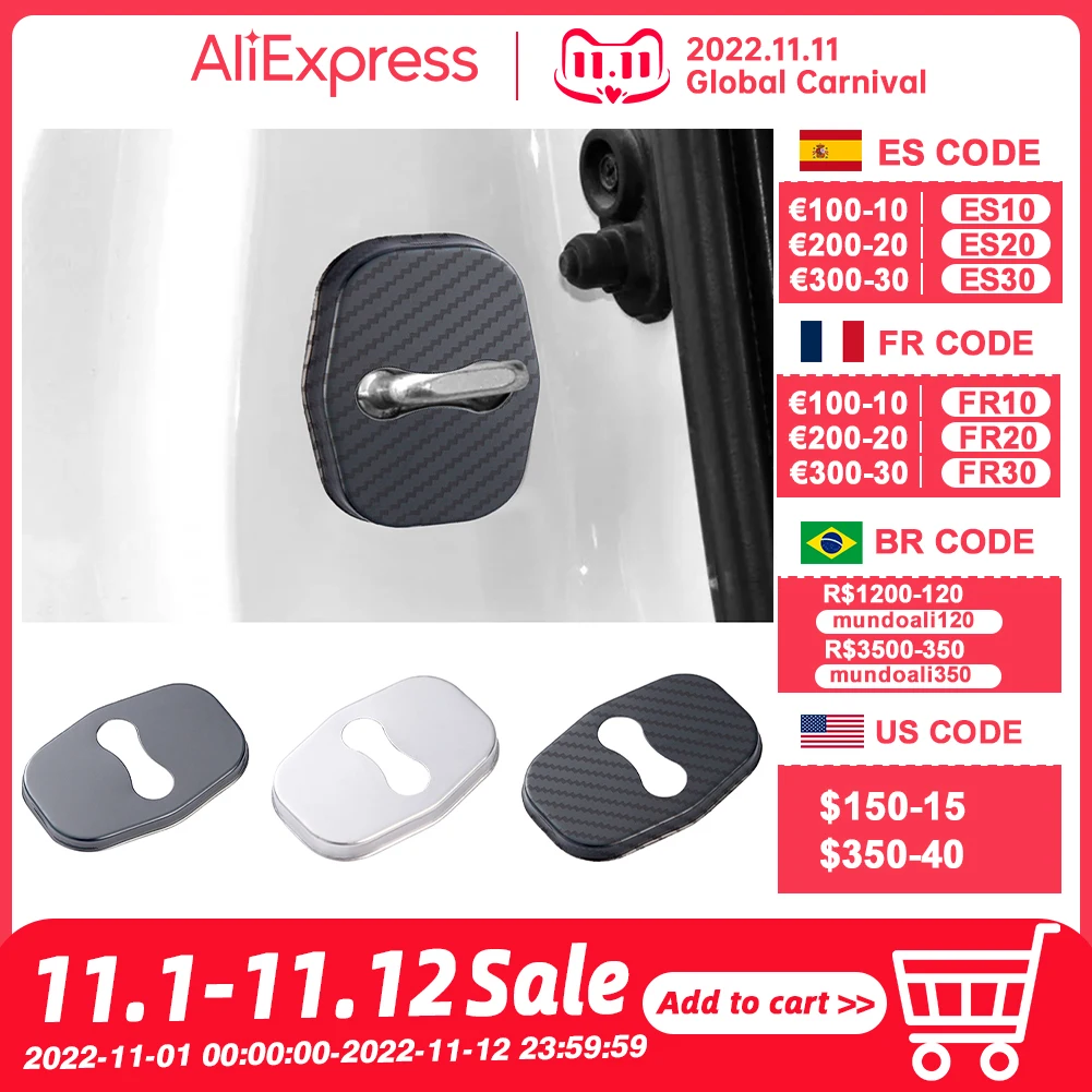 4Pcs/set Car Door Lock Protective Stainless Steel Durable Easy Install Car Cover Accessories Car Styling
4Pcs/set Car Door Lock Protective Stainless Steel Durable Easy Install Car Cover Accessories Car Styling