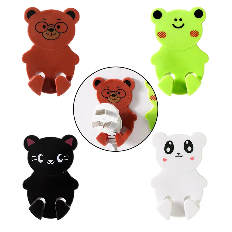 2Pcs Cartoon Power Cord Plug Bracket Wall Mounted Animal Adhesive Strength Hook Socket Storage Rack Holder Multi-Purpose Hook
2Pcs Cartoon Power Cord Plug Bracket Wall Mounted Animal Adhesive Strength Hook Socket Storage Rack Holder Multi-Purpose Hook