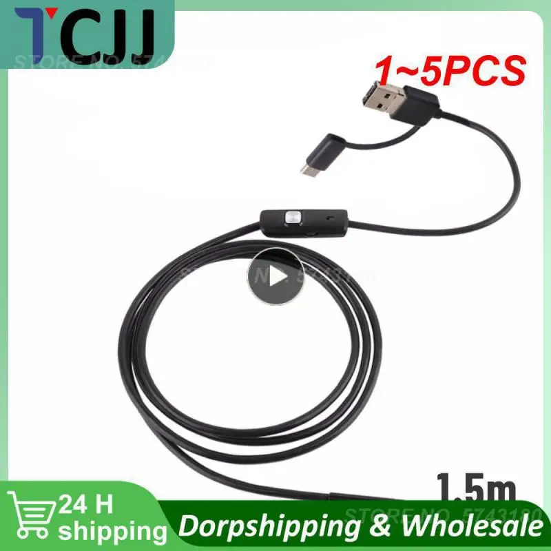 1~5PCS MM IP67 Waterproof Endoscope Camera 6 LEDs Adjustable USB Android Flexible Inspection Borescope Cameras for Phone PC
1~5PCS MM IP67 Waterproof Endoscope Camera 6 LEDs Adjustable USB Android Flexible Inspection Borescope Cameras for Phone PC