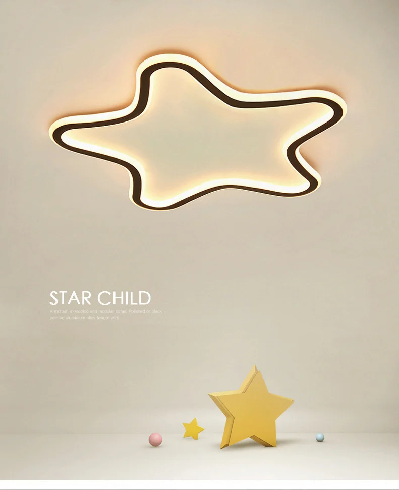 2020 new LED simple five pointed star ceiling lamp, two side luminous love shaped bedroom lamp, romantic room lamp
2020 new LED simple five pointed star ceiling lamp, two side luminous love shaped bedroom lamp, romantic room lamp