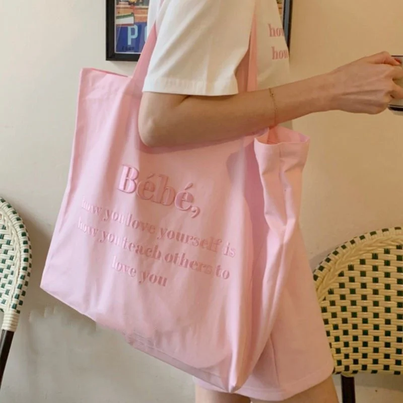 Women Canvas Shoulder Bag Four Colors Available Ladies Casual Handbag Tote Bag Large Capacity Cotton Reusable Shopping Beach Bag
Women Canvas Shoulder Bag Four Colors Available Ladies Casual Handbag Tote Bag Large Capacity Cotton Reusable Shopping Beach Bag