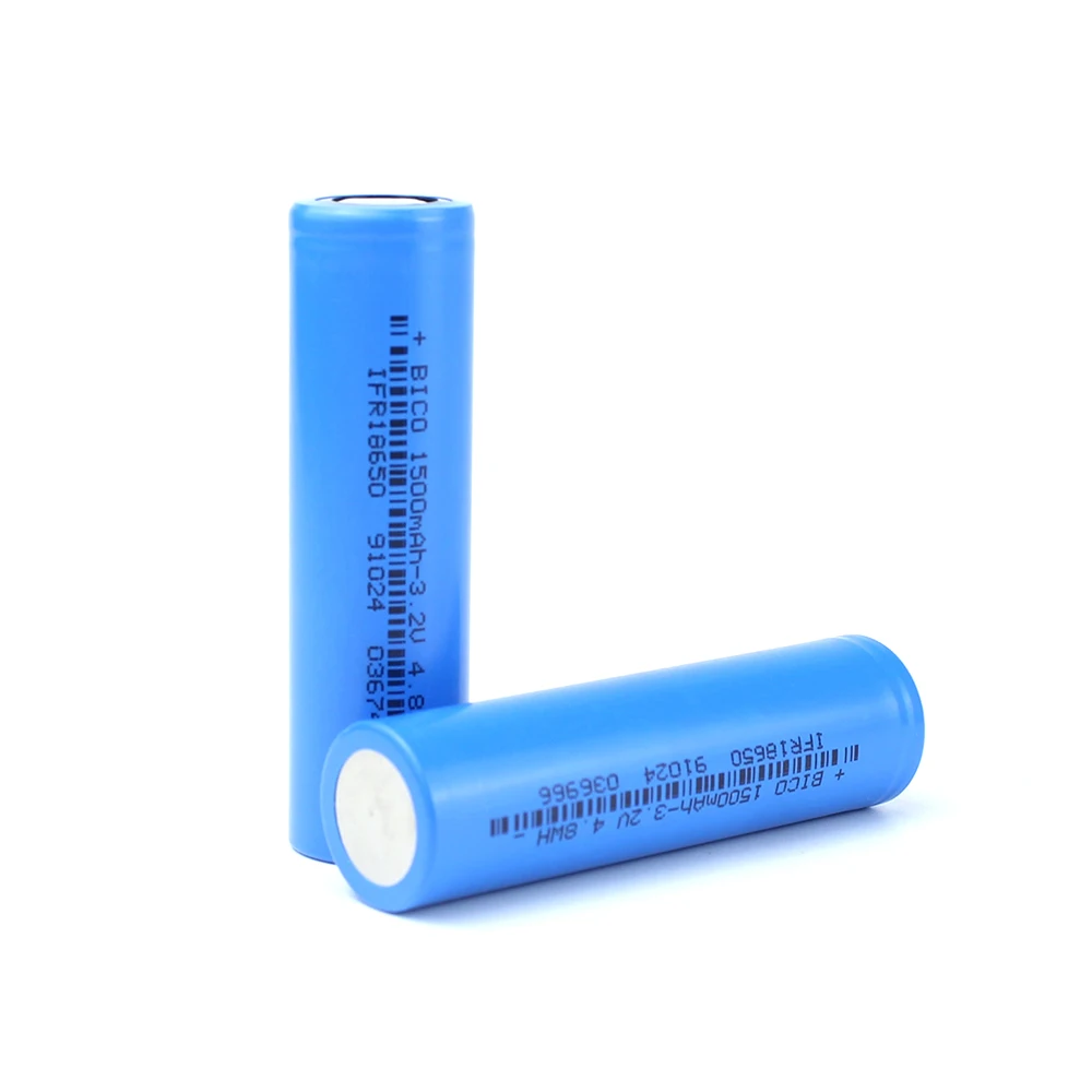 18650 Lifepo4 3.2V 1500mah Lithium Iron Phosphate Batteries Long Cycle Life 3C-5C Discharge For Flashligh Solar System Scooter
18650 Lifepo4 3.2V 1500mah Lithium Iron Phosphate Batteries Long Cycle Life 3C-5C Discharge For Flashligh Solar System Scooter