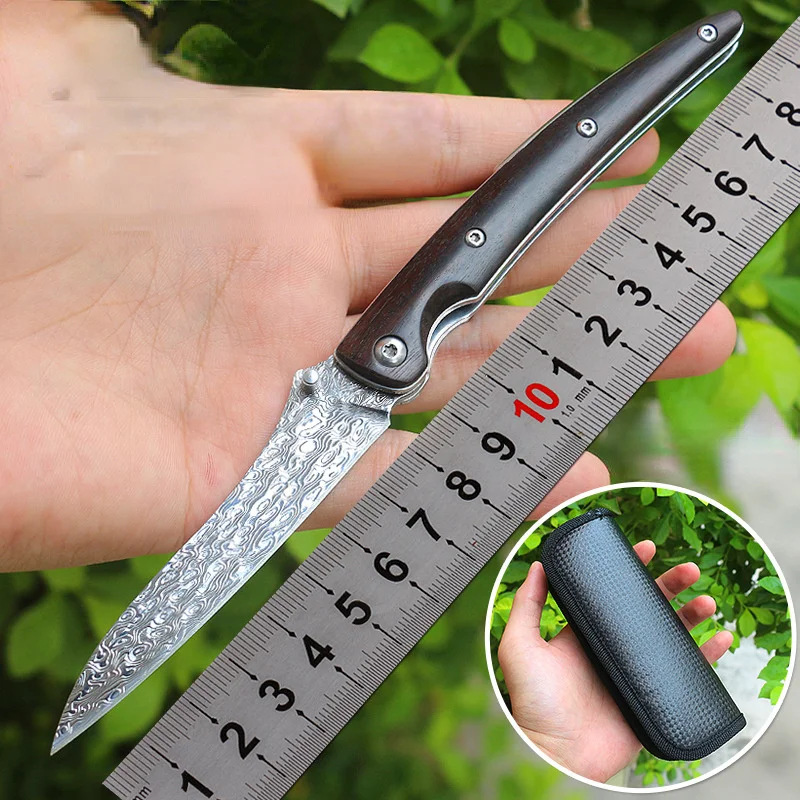 Damascus Steel Folding Knife Ebony Handle EDC Tactical Knife Camping Knife Collectable Knife Hunting Knife Pocket Knife
Damascus Steel Folding Knife Ebony Handle EDC Tactical Knife Camping Knife Collectable Knife Hunting Knife Pocket Knife