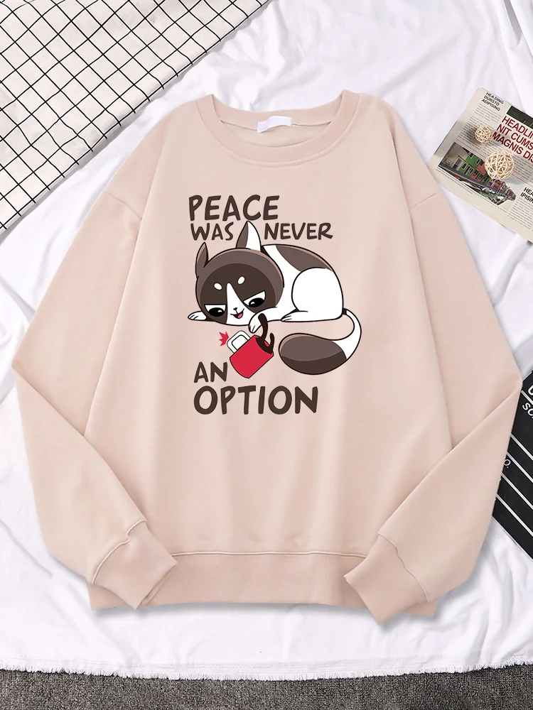 Peace Was Never An Option Cartoons Printed Woman Hooded Street Creativity Clothes Fashion Tops Comfortable Pullover Women Hoody
Peace Was Never An Option Cartoons Printed Woman Hooded Street Creativity Clothes Fashion Tops Comfortable Pullover Women Hoody