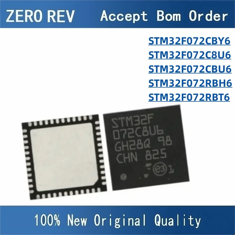 100% New STM32F072CBY6 WLCSP49 STM32F072C8U6 STM32F072CBU6 UFQFPN48 STM32F072RBH6 STM32F072RBT6 BGA64 Brand new original chips
100% New STM32F072CBY6 WLCSP49 STM32F072C8U6 STM32F072CBU6 UFQFPN48 STM32F072RBH6 STM32F072RBT6 BGA64 Brand new original chips