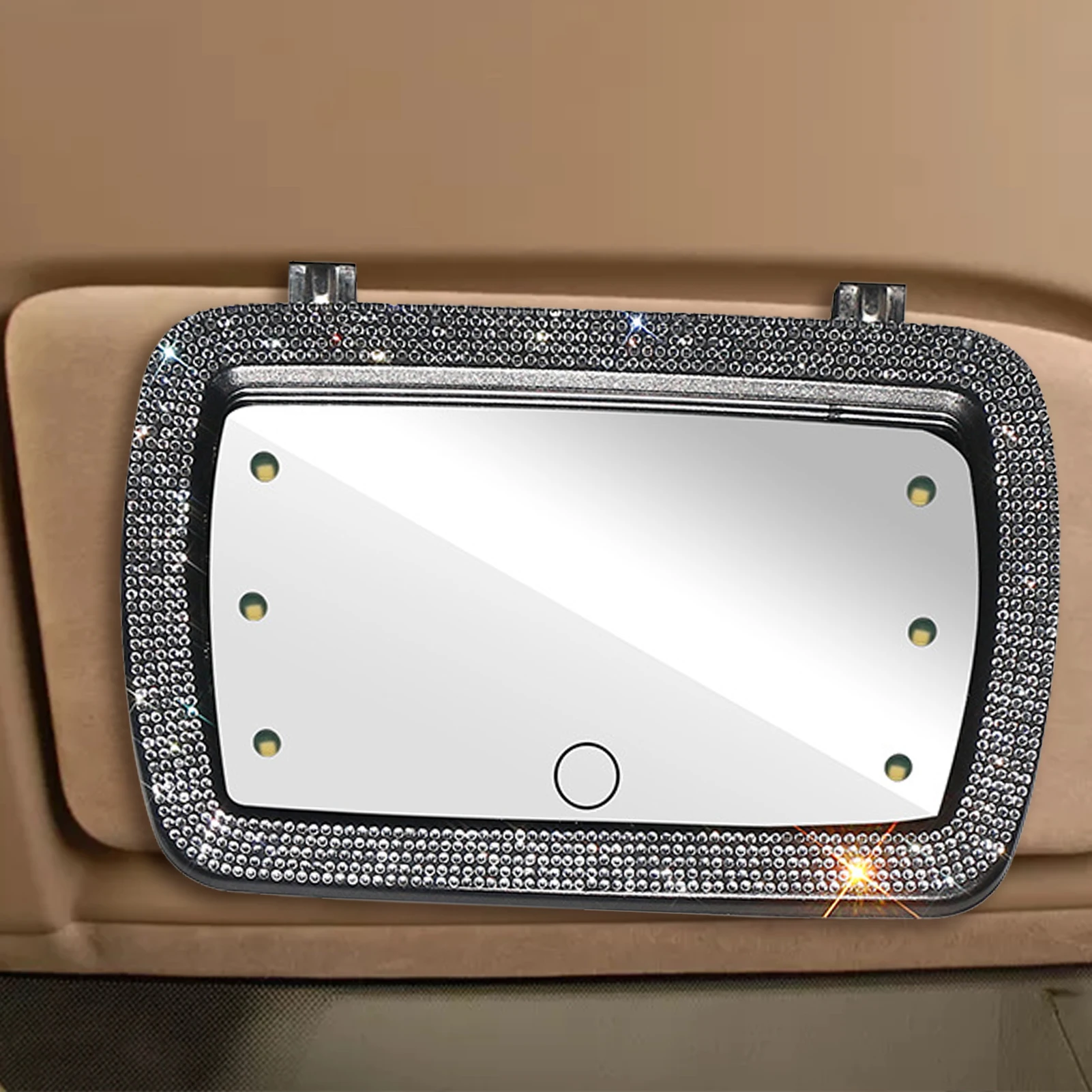 Car Visor Vanity Mirror LED Car Makeup Mirror with 6 Lights Universal Car Cosmetic Mirror for Truck SUVs Car Accessories Gifts
Car Visor Vanity Mirror LED Car Makeup Mirror with 6 Lights Universal Car Cosmetic Mirror for Truck SUVs Car Accessories Gifts