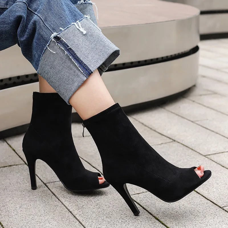 Summer Sexy Stilettos Shoes Peep Toe Super High Heels Sandals Ballroom Dancing Shoes Zipper Ankle Boots Female Large Size 45 46
Summer Sexy Stilettos Shoes Peep Toe Super High Heels Sandals Ballroom Dancing Shoes Zipper Ankle Boots Female Large Size 45 46