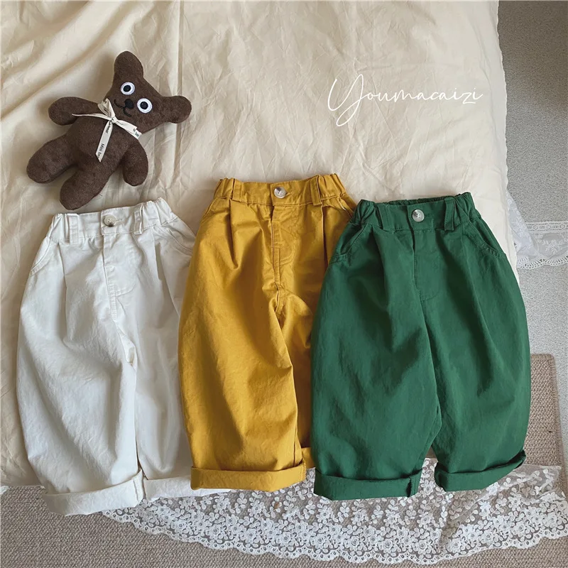 Children Casual Solid Color Pants 2023 Spring and Autumn New Boys and Girls Straight Cotton Wash Wide Leg Pants for Kids
Children Casual Solid Color Pants 2023 Spring and Autumn New Boys and Girls Straight Cotton Wash Wide Leg Pants for Kids