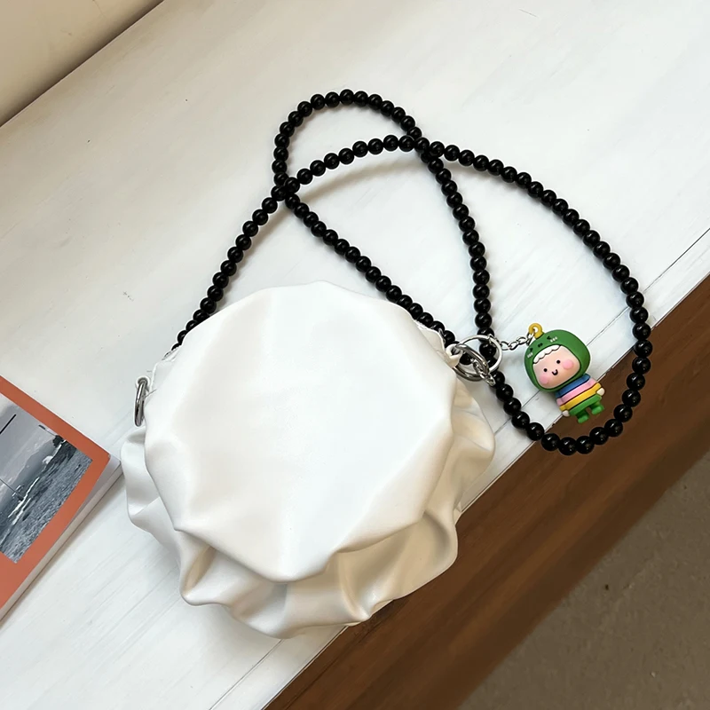 Fashion Women's Beaded Shoulder Bags Purses and Handbags Luxury Designer Messenger Bag of High Quality PU Simple Female Bag
Fashion Women's Beaded Shoulder Bags Purses and Handbags Luxury Designer Messenger Bag of High Quality PU Simple Female Bag