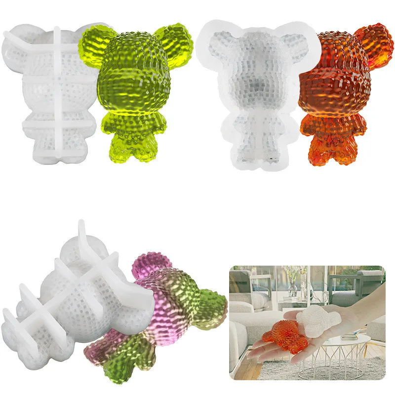 DIY Crystal Epoxy Resin Resin Mold Diamond Violent Bear Silicone Mold
DIY Crystal Epoxy Resin Resin Mold Diamond Violent Bear Silicone Mold